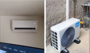 Photo de galerie - Installation climatisation Midea Breezess +