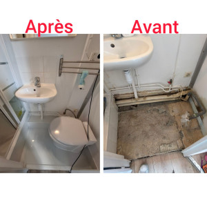 Photo de galerie - Rénovation salle de bains 