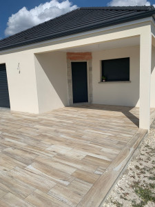 Photo de galerie - Pose carrelage terrasse