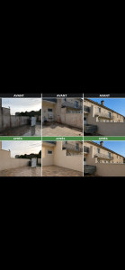 Photo de galerie - Ravalement de façade plus décapage terrasse 