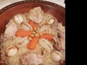Photo réalisation - Cuisinier - Chef à domicile - Yasmina H. - Évreux (La Filandiere) : Rechta plat algérien  
