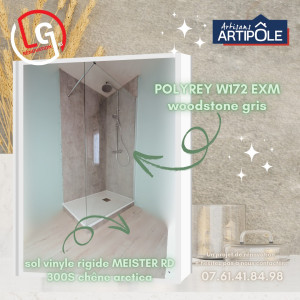 Photo de galerie - Création d'une cabine de douche avec receveur 80x120