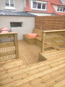 Photo de galerie - Création d’une terrasse