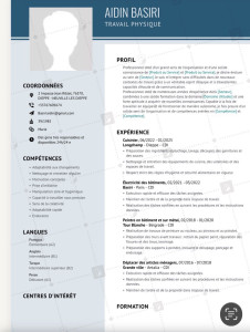 Photo de galerie - Profil et CV