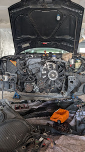 Photo de galerie - Dépose moteur.