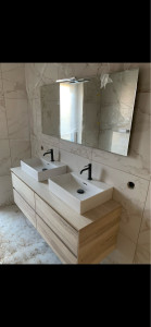 Photo de galerie - Changement double vasque avec miroirs 