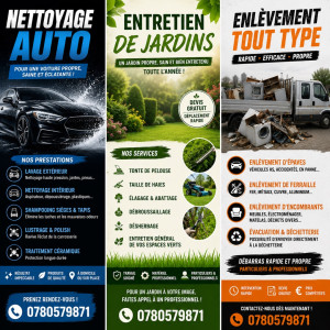 Photo de galerie - Multi_services nous sommes joignable sur Instagram multi_servicesms ou au 0780579871