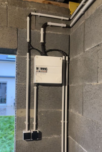 Photo de galerie - Pose d'un conteur électrique plus passage de câble 