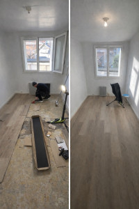 Photo de galerie - Pose de parquet - Revêtement de sol