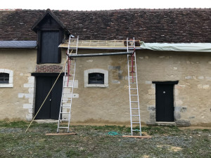 Photo de galerie - Toiture et maçonnerie mur tradi