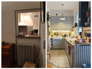 Photo de galerie - Rénovation cuisine avant/après 