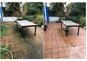 Photo de galerie - Nettoyage haute pression terrasse 