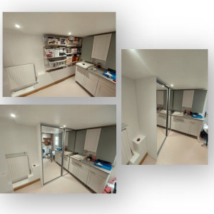 Photo de galerie - Pose d'un coulissant + finitions