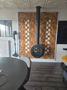 Photo de galerie - Pose cheminée ethanol
