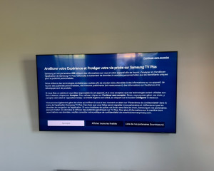 Photo de galerie - Installation support TV mural 