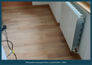 Photo de galerie - Rénovation parquet chez un particulier 