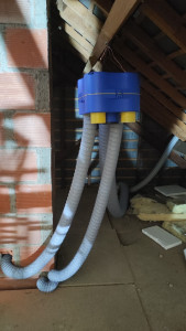 Photo de galerie - Installation d'une VMC dans un Granier pour une salle de bain et WC