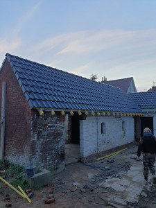 Photo de galerie - Pose des tuiles 