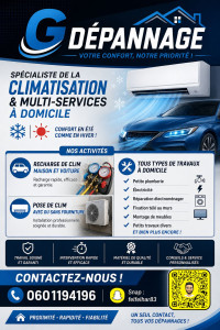 Photo de galerie - Pose de clim ,entretien et recharge de gaz.