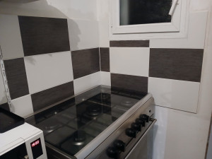 Photo de galerie - Pose faïence autour d'un coin cuisson