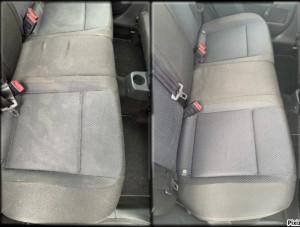 Photo de galerie - Avant après de siège taché