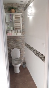 Photo de galerie - Pisé de carrelage mur wc