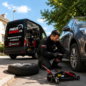 Photo de galerie - ? Changement de pneu à domicile ! Stock fourni — On arrive avec le bon pneu !  Votre pneu est irréparable ? Pas besoin de garage, pas de remorquage !