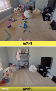 Photo de galerie - Avant / Après : Rangement chambre d’enfant