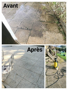 Photo de galerie - Karcher sur terrasse 