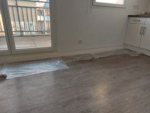 Photo de galerie - Mise ne peinture de mur 