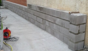 Photo de galerie - Création de mur en parpaing