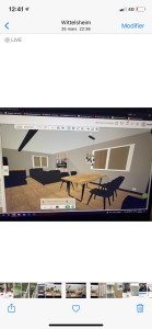 Photo de galerie - Réalisation d’un intérieur en 3D ainsi que en plan 