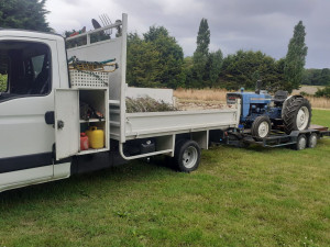 Photo de galerie - Matériel adéquat pour les grandes herbes intervention avec tracteur gyrobroyeur