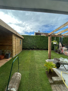 Photo de galerie - Pose de pelouse 