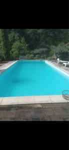 Photo de galerie - Piscine après remise en route (encore un peu trouble 24h après) 