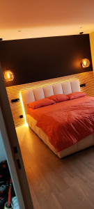 Photo de galerie - Rénovation complète d'une chambre 
électricité, peinture,montage meuble