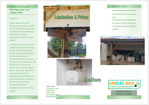 Photo de galerie - Extension réseau électrique cuisine d'été