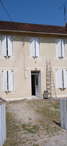 Photo de galerie - Rénovation volets teinte blanc satiné 