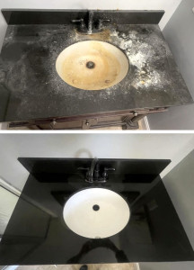 Photo de galerie - Avant/après salle de bain 