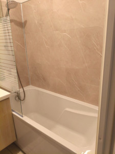 Photo de galerie - Remplacement douche baignoire 