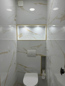 Photo de galerie - Carrelage d'une toilette 