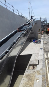 Photo de galerie - Pose de tapis  roulants de Supermarchés