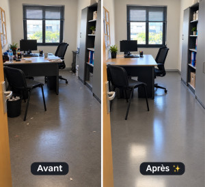 Photo de galerie - Bureaux avant après