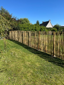 Photo de galerie - Réalisation du clôture ganivelle de 20 ml