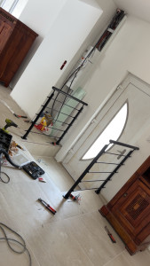 Photo de galerie - Pose de deux garde corps 