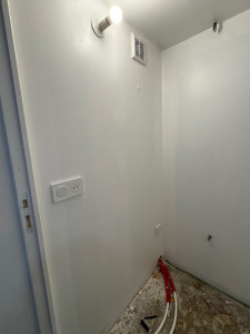 Photo de galerie - Ajout de prises + extracteurs + simple allumage nouvelle pièce