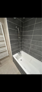 Photo de galerie - Pose du mitigeur sur la baignoire + barre de douche 