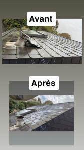 Photo de galerie - Nettoyage toiture.