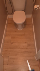 Photo de galerie - Posé parquet et toilettes 