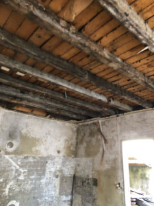 Photo de galerie - Démontage de deux couche de faux plafond en bois ainsi que décollage de tout les placo au mur sur toute une maison complète .casse de plusieurs chape ect 